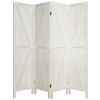 4 Panels Folding Wooden Room Divider