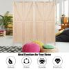 4 Panels Folding Wooden Room Divider