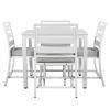 Outdoor four-person dining table and chairs are suitable for courtyards, balconies, lawns