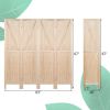 4 Panels Folding Wooden Room Divider