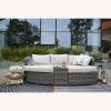 Direct Wicker 4-PC Outdoor Wicker Patio Furniture Sofa Luxury Comfort Wicker Sofa