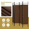 6 Feet 4-Panel Folding Freestanding Room Divider