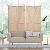 4 Panels Folding Wooden Room Divider