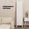 4 Panels Folding Wooden Room Divider