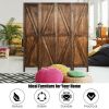 4 Panels Folding Wooden Room Divider