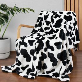 Cow Print Blanket Flannel Blanket (Option: 2style-100 × 130cm)