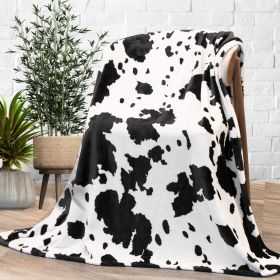 Cow Print Blanket Flannel Blanket (Option: 3style-130 × 150cm)